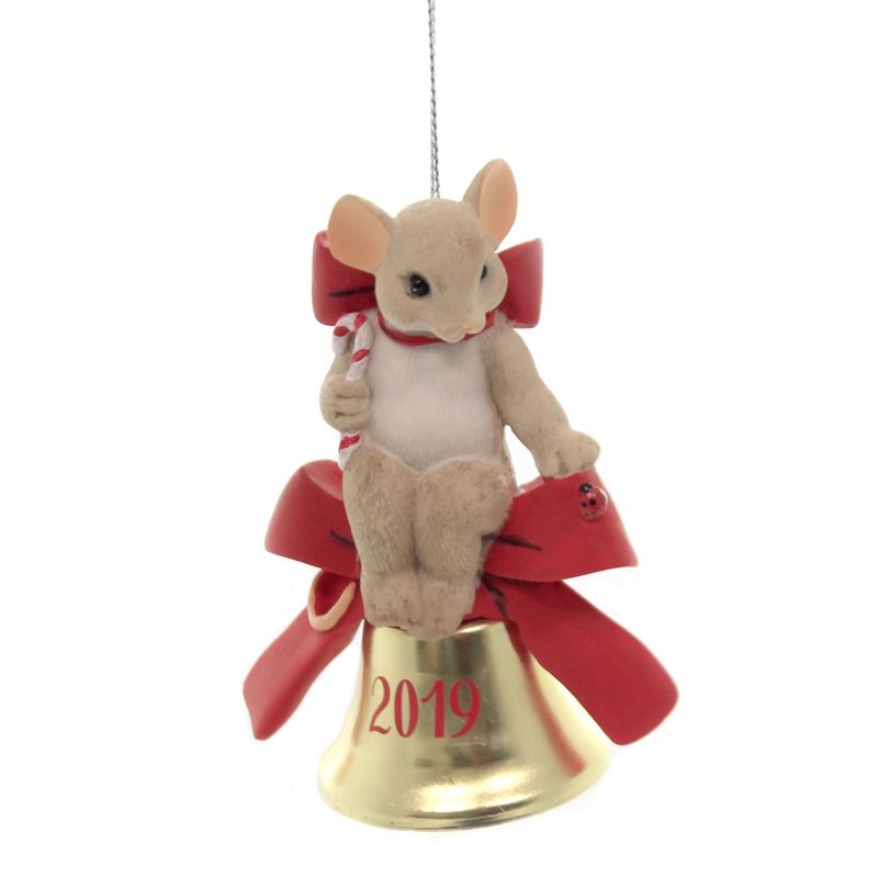 Charming Tails 4.0" Let The Joy Of The Year Ring Through 2019 Annual Ornament  -  Decorative Figurines
