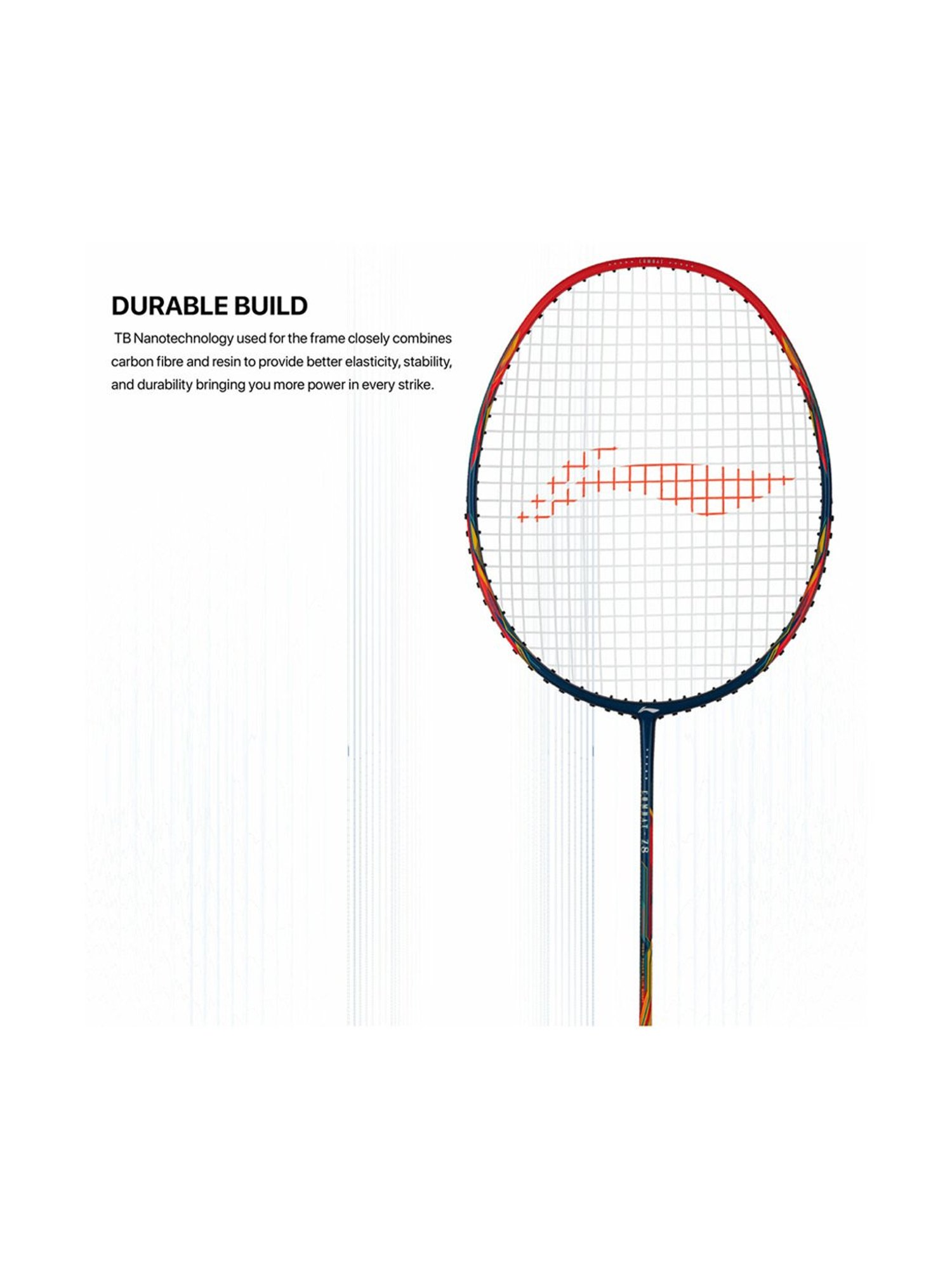 Li-Ning Combat Z8 Badminton Racket (Red) Size - Medium