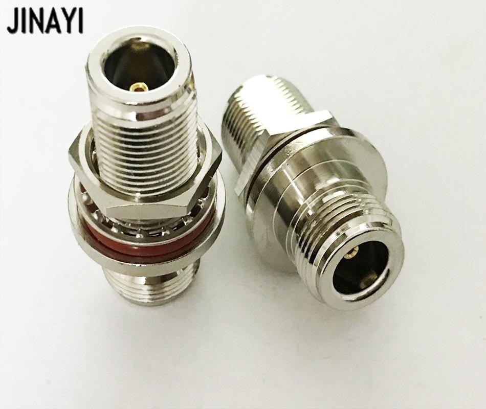 10pcs N female O-ring Waterproof to N Female Jack Nut Panel Mount RF Coax Connector Adapter 50ohm