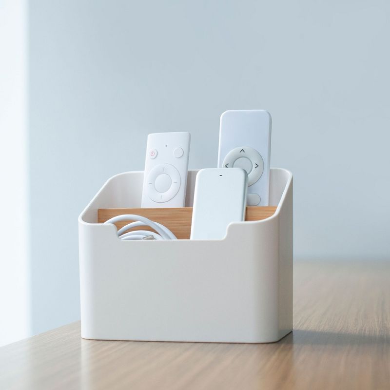 Zodaca Remote Control Holder, Desk Storage Organizer Container for Home & Office