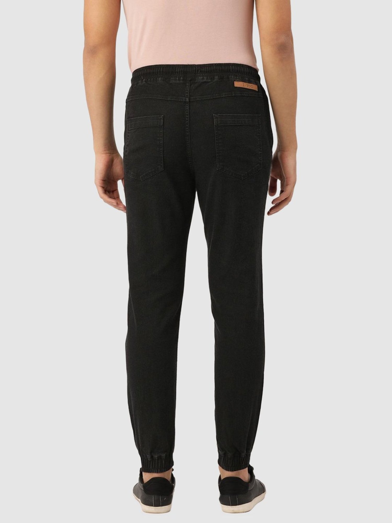 IVOC Black Regular Fit Jogger Jeans
