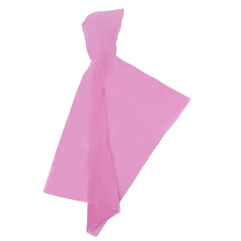 Juvale 48 Pack Adults Rain Ponchos with Hood, Disposable Emergency Raincoat, 4 Assorted Colors