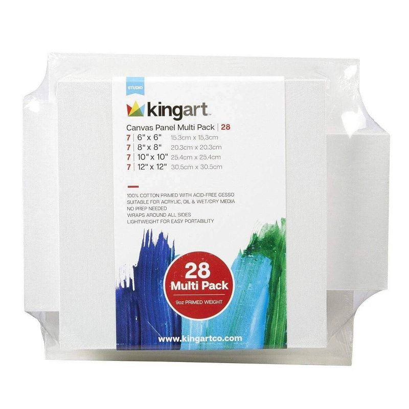 28pc Canvas Panels - Kingart