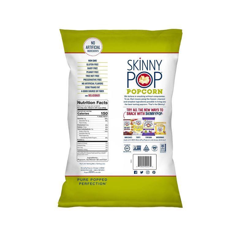 SkinnyPop Original Popcorn Sharing Size - 6.7oz