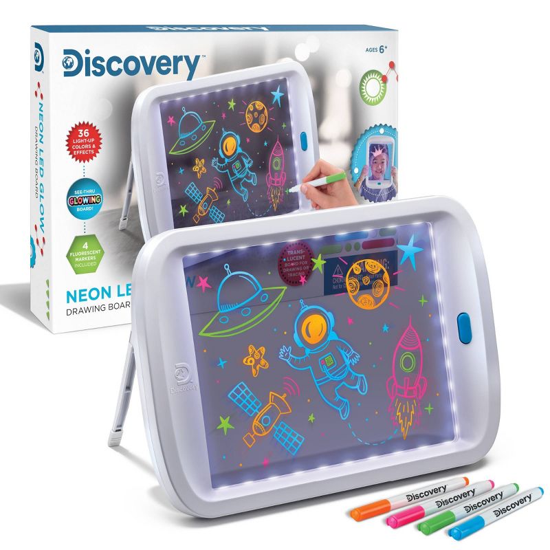 Neon LED Glow Drawing Board - Discovery Kids
