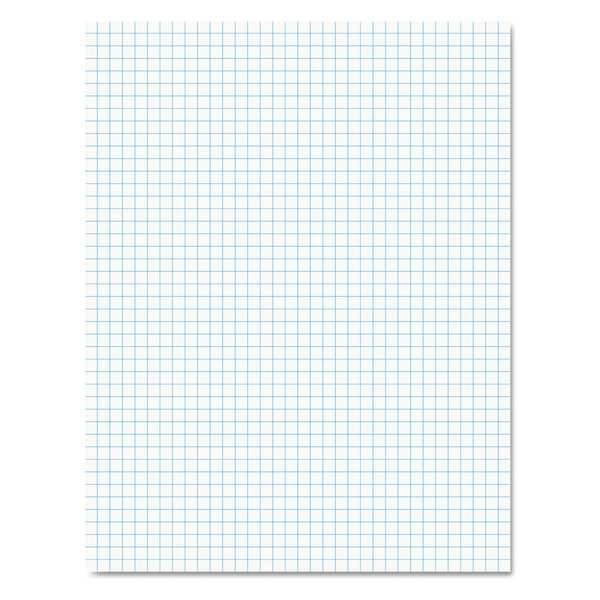 Ampad Quadrille Pads 4 Squares/Inch 8 1/2 x 11 White 50 Sheets 22000