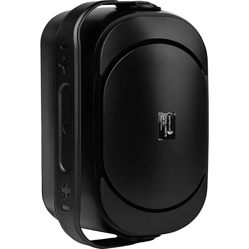 IO65XTB 6-1/2" IP66 70/100V 8 ohm Indoor/Outdoor 2-Way Speaker Pair w/Radiator Black