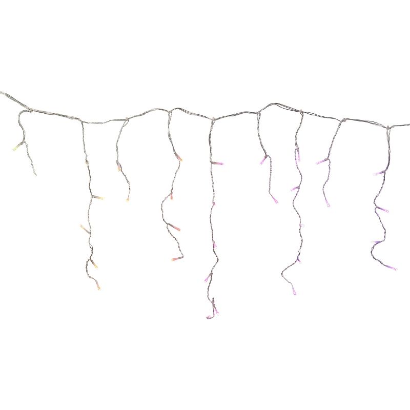 Kurt Adler Twinkly 190-Light RGBW LED Icicle Light Set