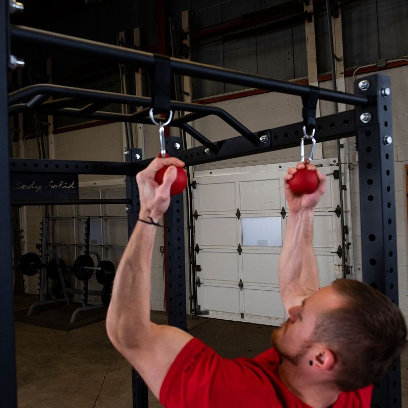 Sunny Health & Fitness Lat Pull Down Attachment Pulley System for Power Racks