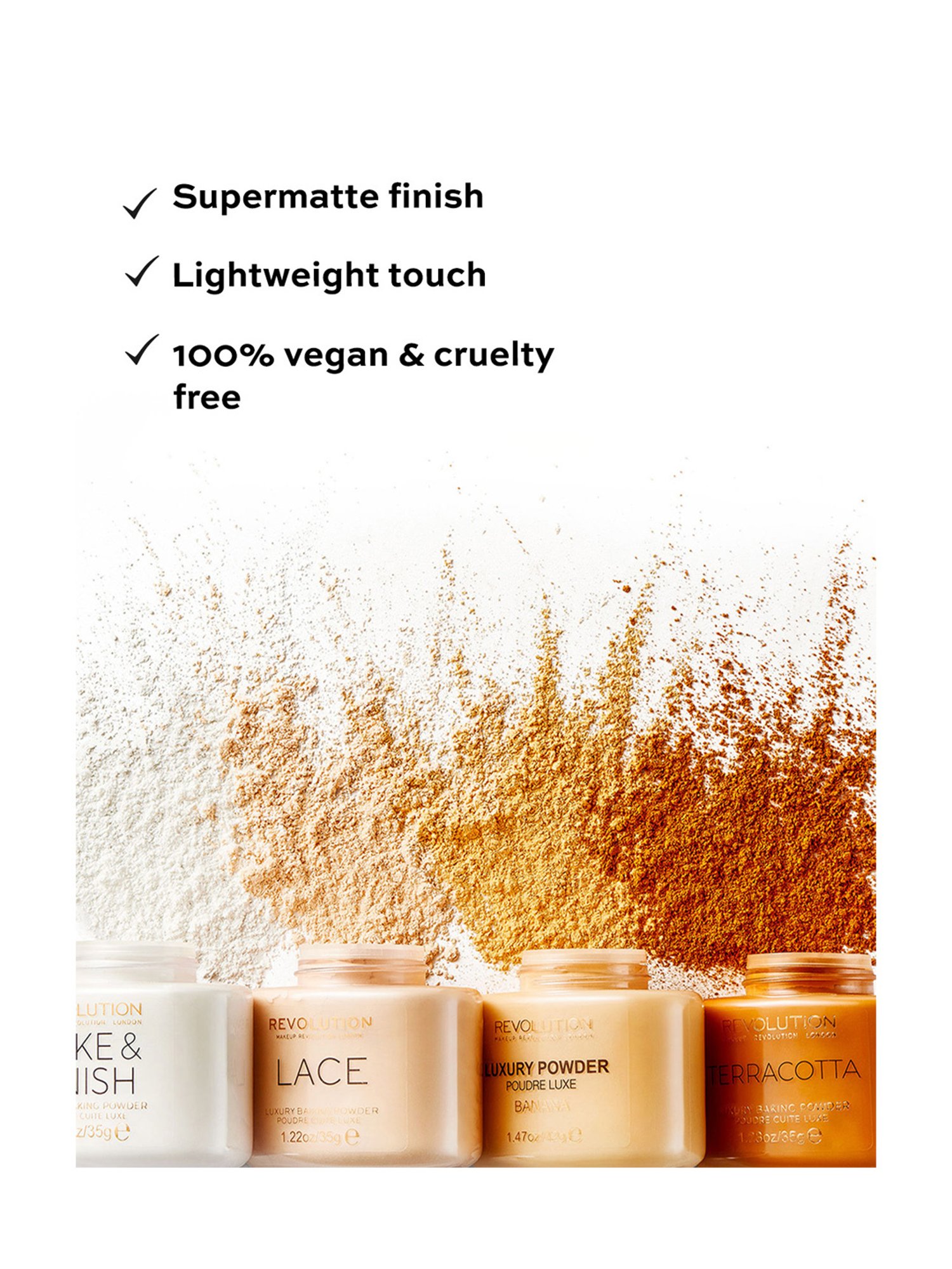 Makeup Revolution Loose Baking Powder Banana Deep - 32 gm