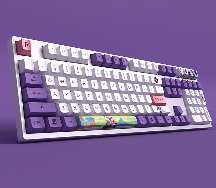 Akko 3108V2 Sailor Moon Gaming Mechanical Keyboard Pink Switch Double Shot Dye Sub PBT Keycaps NKRO Detachable USB Type-C Pink Cat Paw