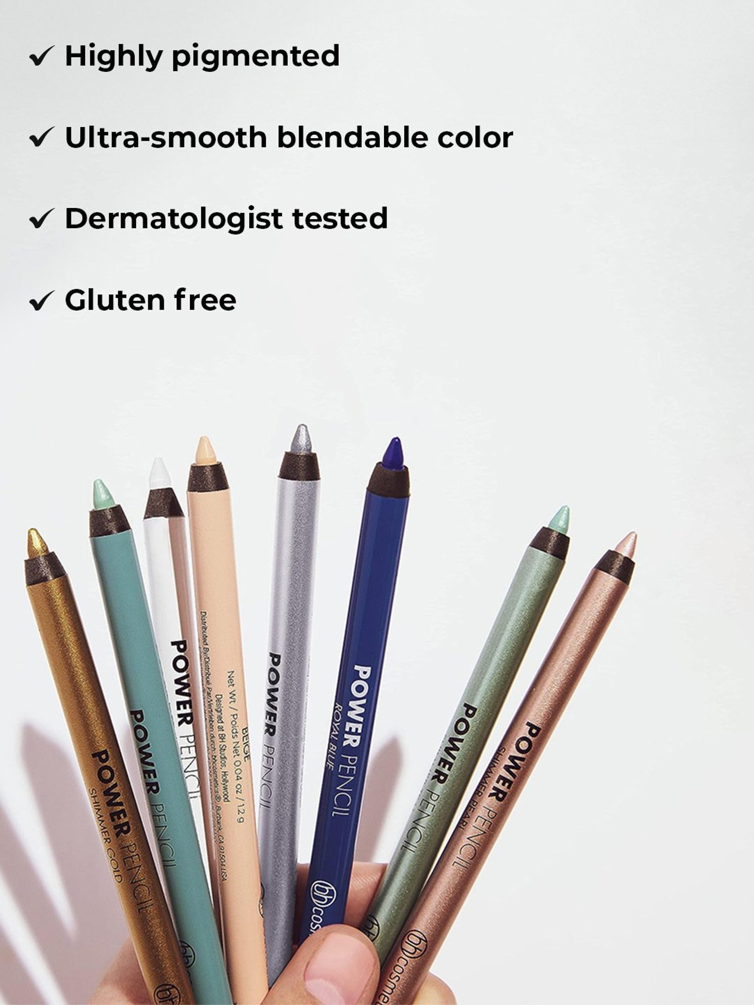 BH Cosmetics Power Pencil Eyeliner Royal Blue - 1.2 gm