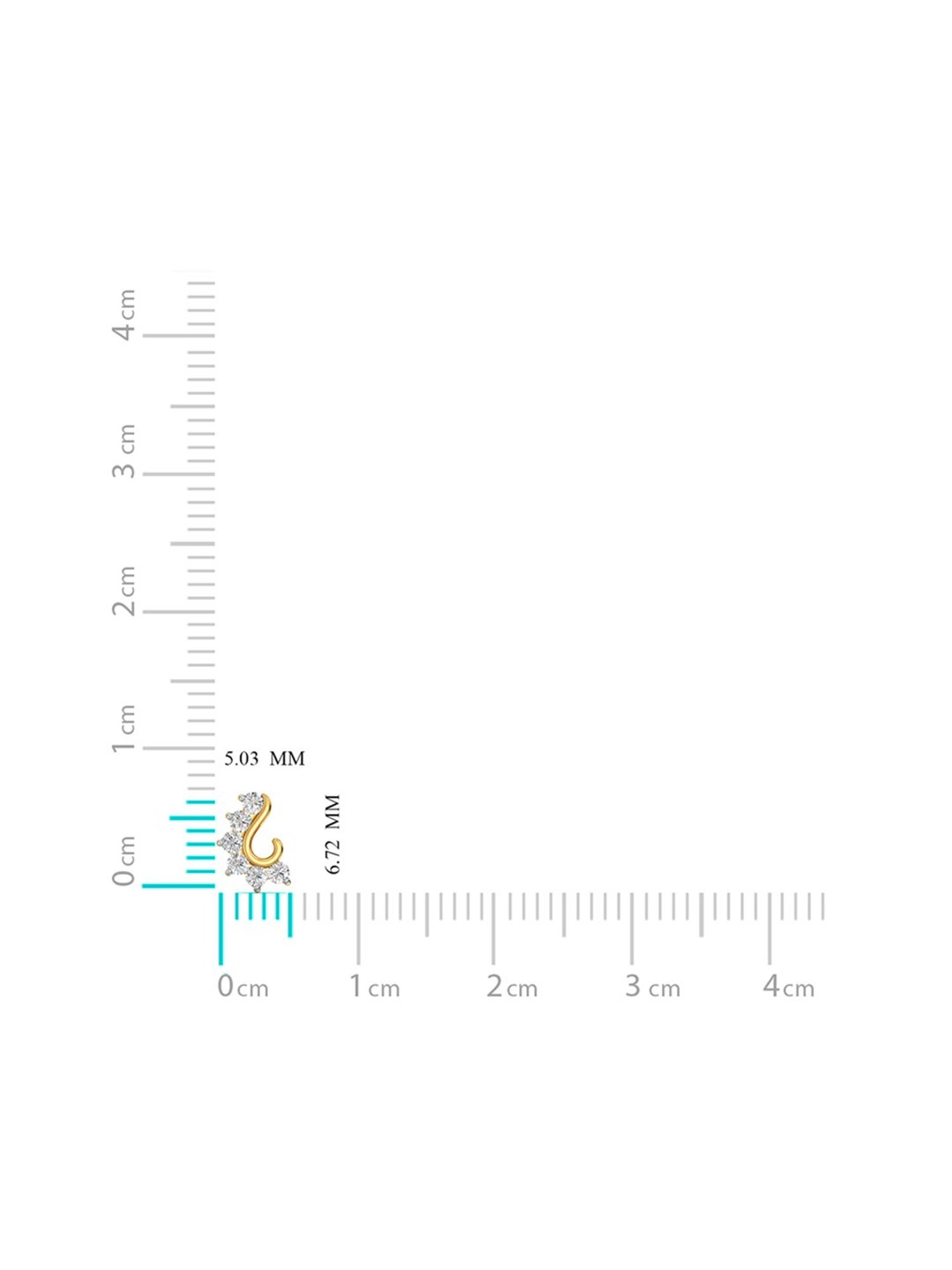 Joyalukkas 18k Gold & Diamond Nosepin