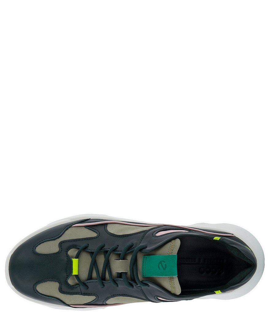 ECCO Chunky Leather And Suede Chunky Lace-Up Sneakers