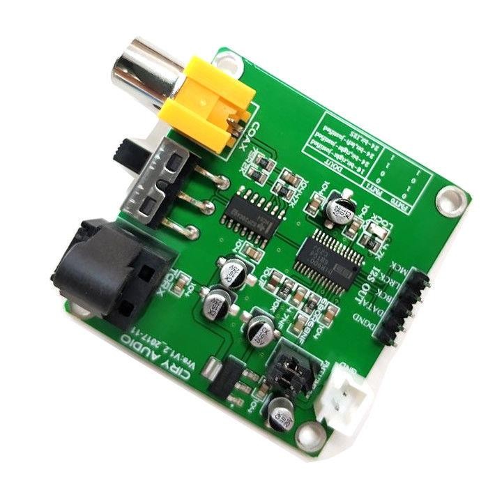 DIR9001 Fiber Coaxial Receiver Module SPDIF to I2S 24bit 96Khz Dedicated for DAC module