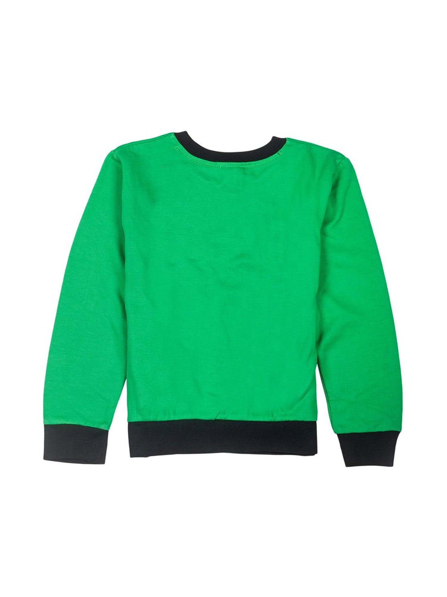 Nino Bambino Kids Green Printed T-Shirt