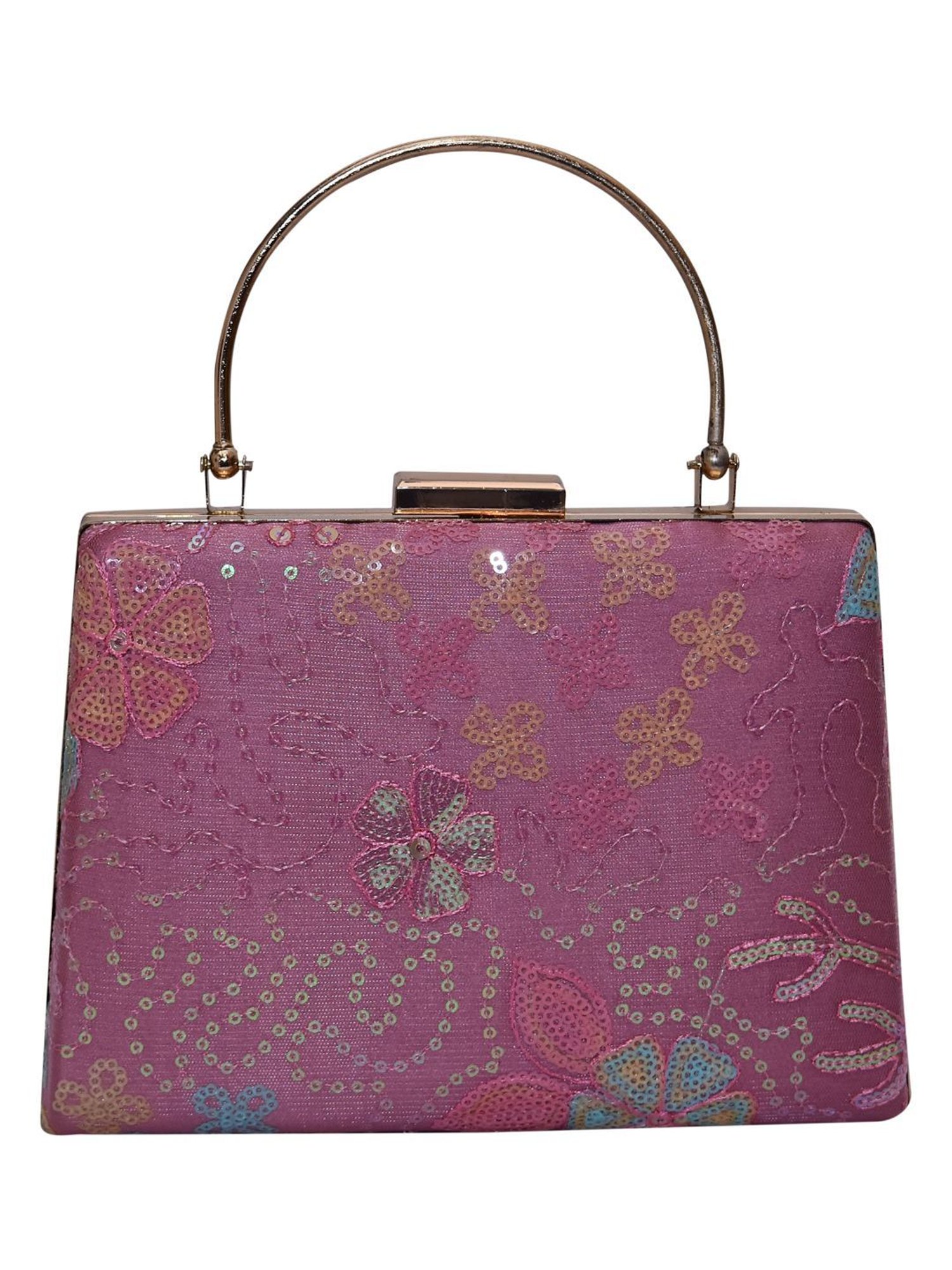 Horra Pink Embellished Clutch