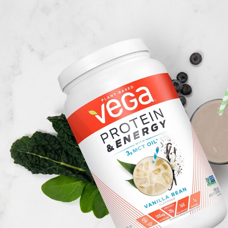 Vega Protein & Energy Vegan Protein Powder - Vanilla Bean - 18oz