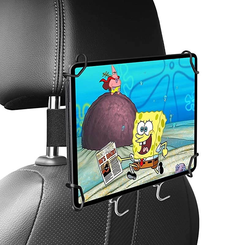 Car Headrest Holder Universal Car Tablet Holder Headrest Mount for 7quot11quot Tablet Compatible with iPad Pro 11 2020 iPad 102quot 2019 iPad Air 3 2 Mini 5 4 3 iPad 4 3 2 Galaxy Tab Black