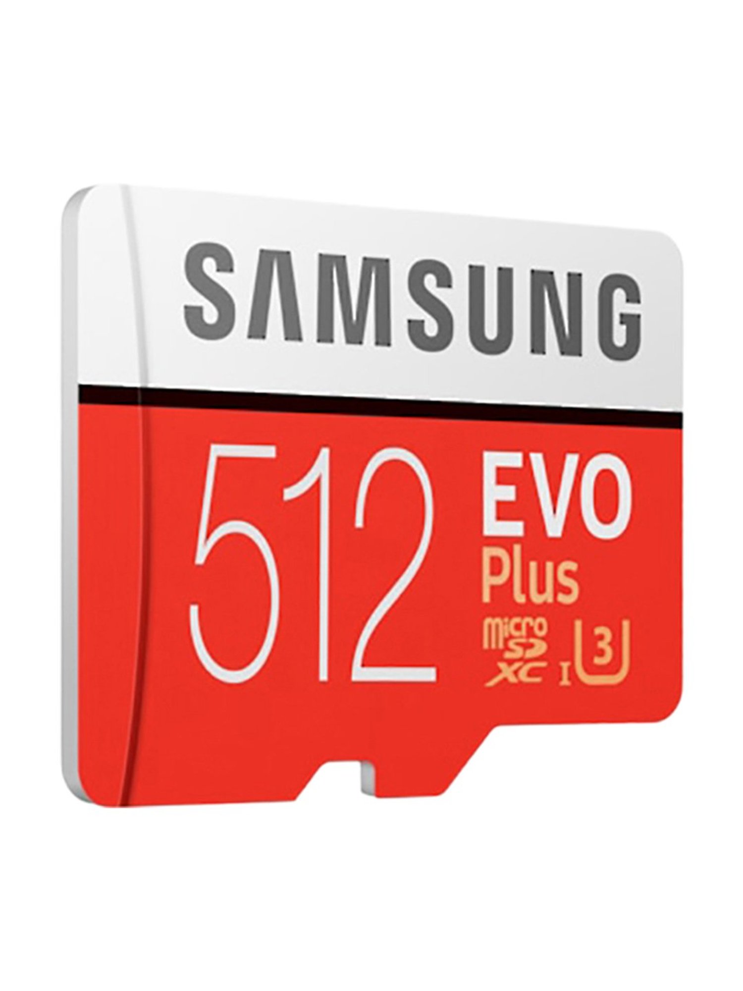 Samsung EVO Plus 512GB Micro SDXC Memory Card with Adapter (Red/Grey)