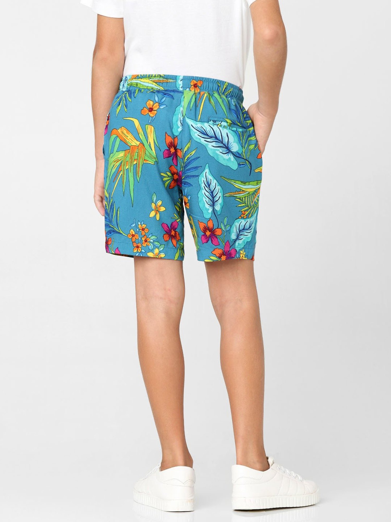 Jack & Jones Junior Blue Floral Print Shorts