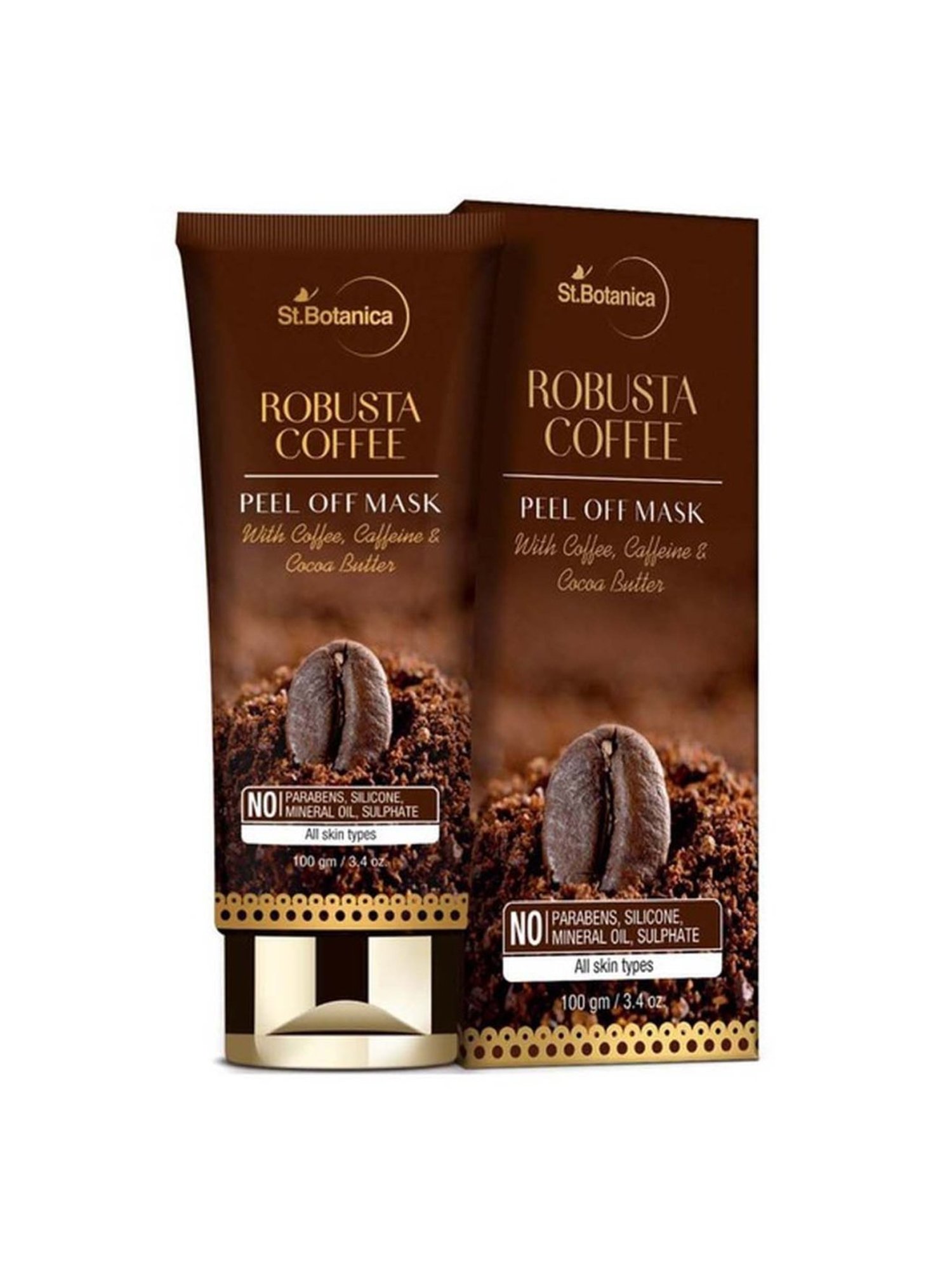 St.Botanica Robusta Coffee Peel Off Mask - 100 gm