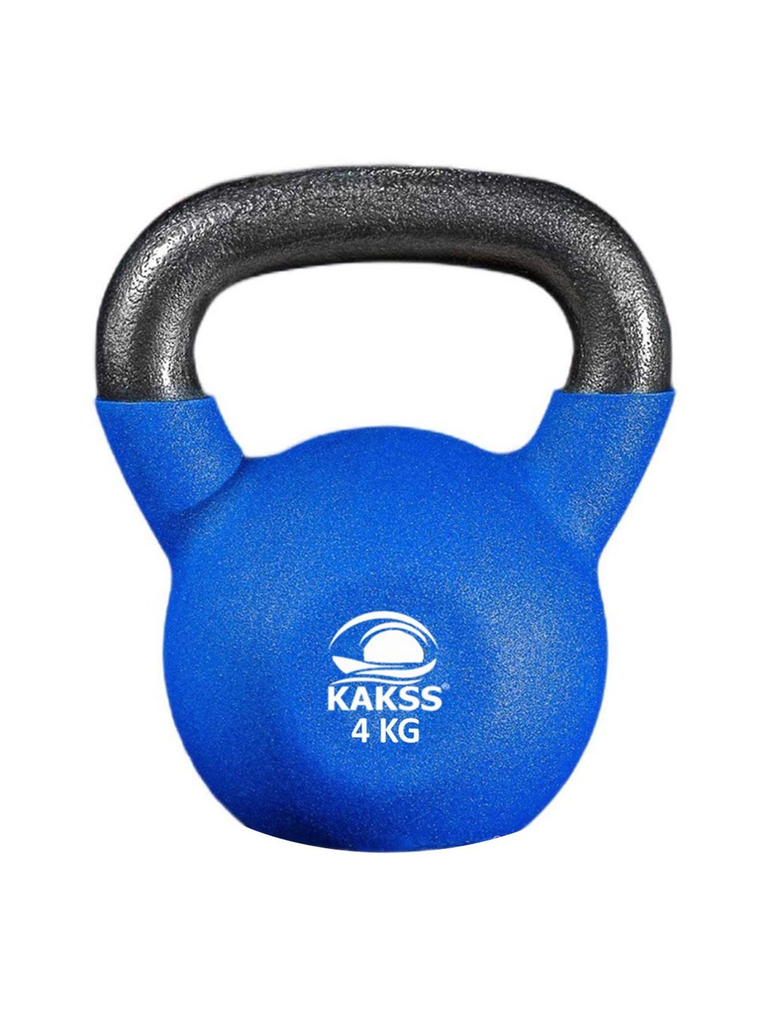 KAKSS Neoprene Half Coating Kettlebells (Blue) Size - 4KG