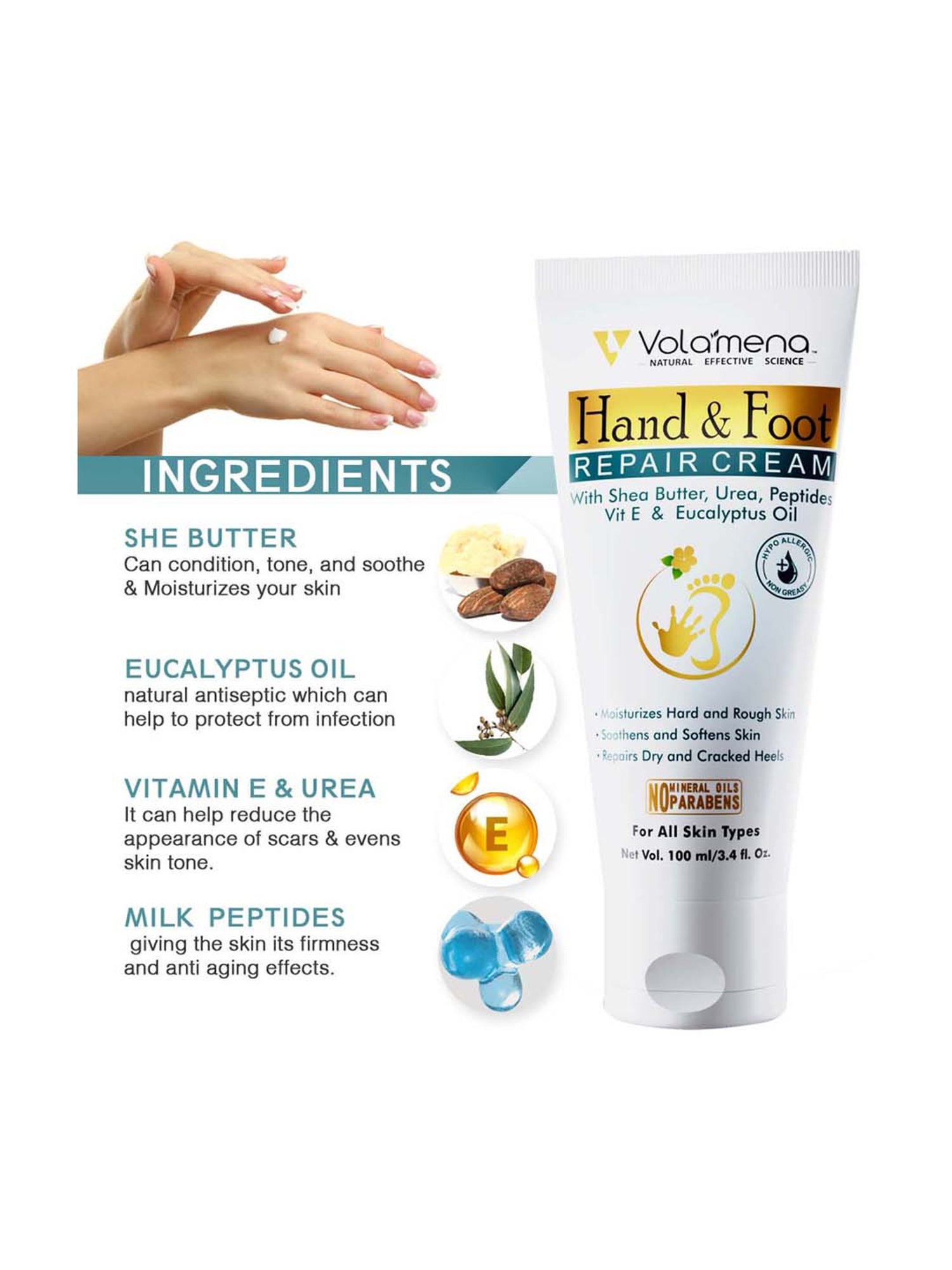 Volamena Hand And Foot Repair Cream - 100 ml
