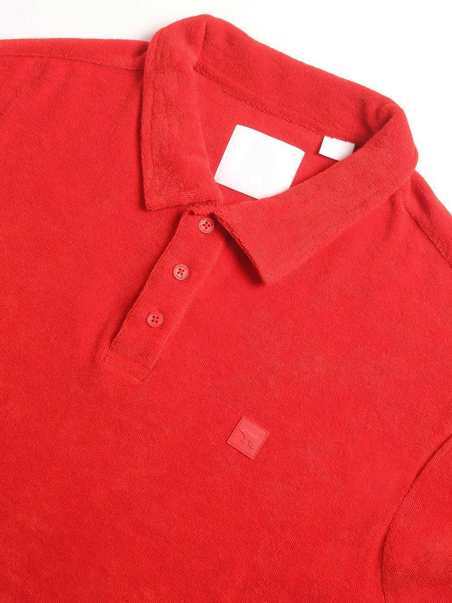 The Bear House Red Relaxed Fit Polo T-Shirt