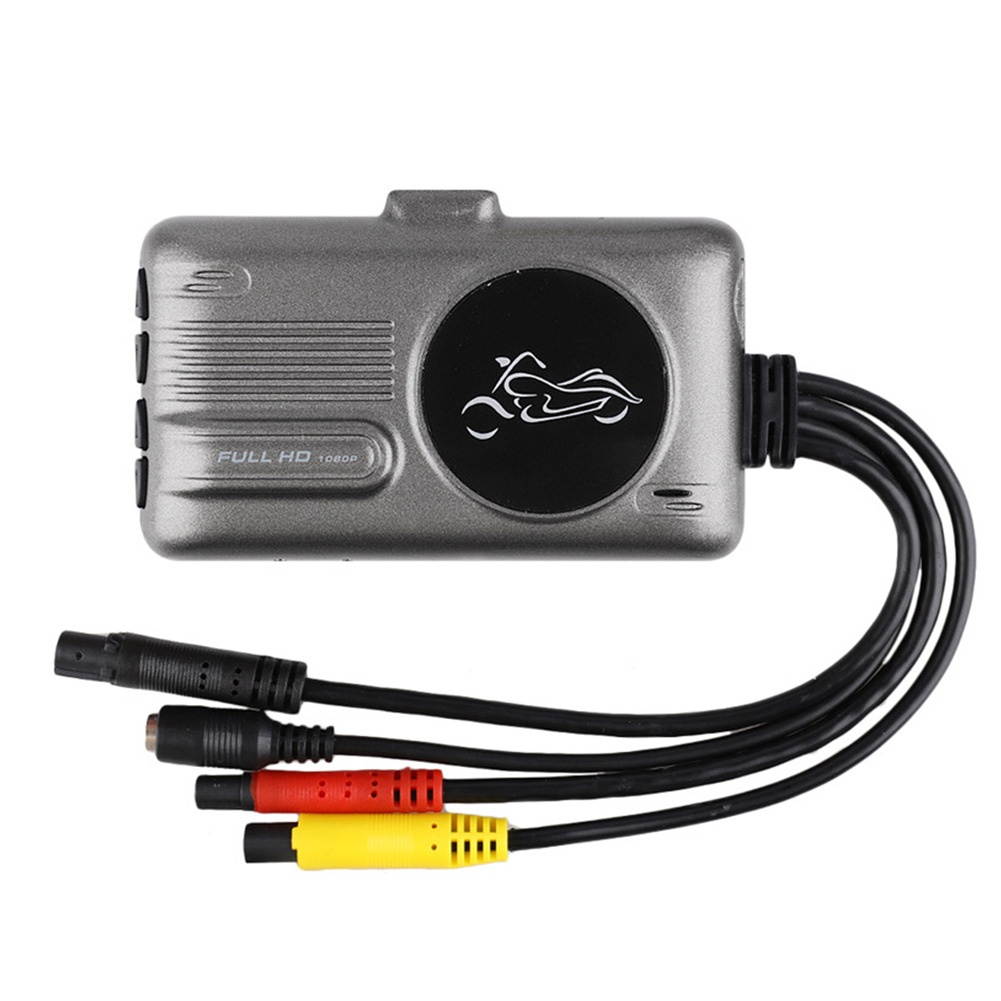 3" Motorcycle Waterproof Driving Recorder Front Rear HD 1080P Night Vision