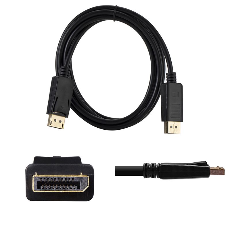 DisplayPort to DisplayPort 6 Feet Cable, Hannord DP Cable, DP to DP Male to Male Cable Gold-Plated Cord, Supports 4K@60Hz, 2K@144Hz Compatible for Lenovo, Dell, HP, ASUS and More