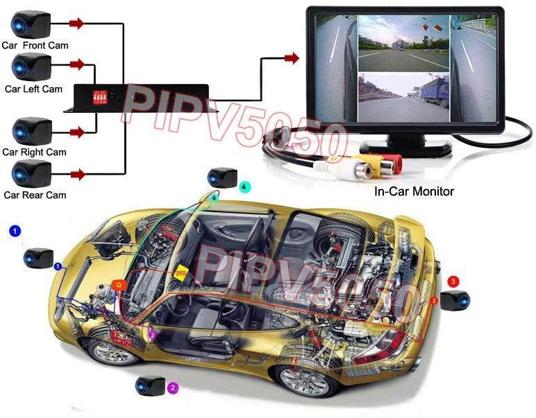 4-Channel Mini DVR with IR Remote + Multi-View Screen