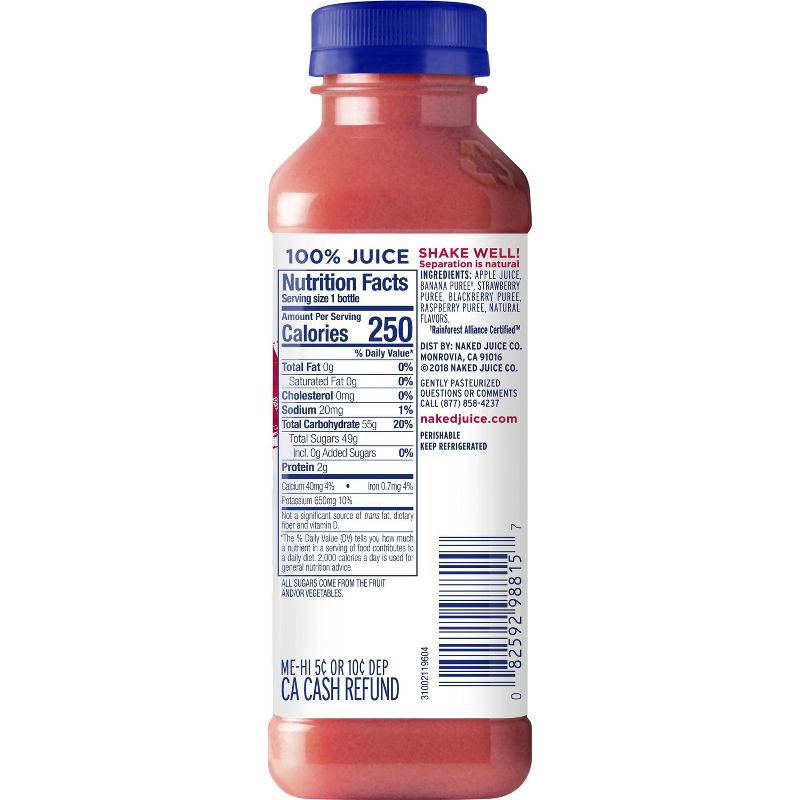 Naked All Natural Berry Blast Smoothie - 15.2 fl oz Bottle