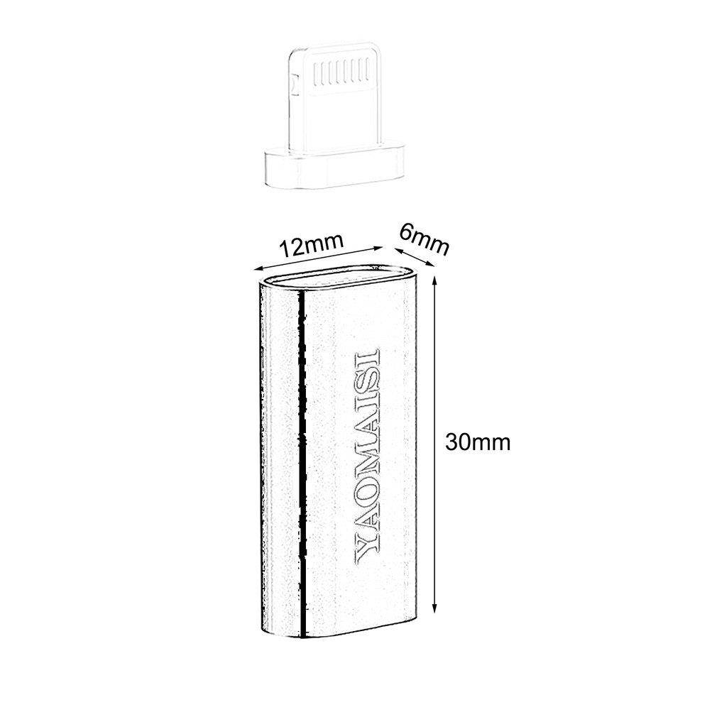 Magnetic Micro USB Adapter 3 In 1 Micro USB Converter for iPhone for Android