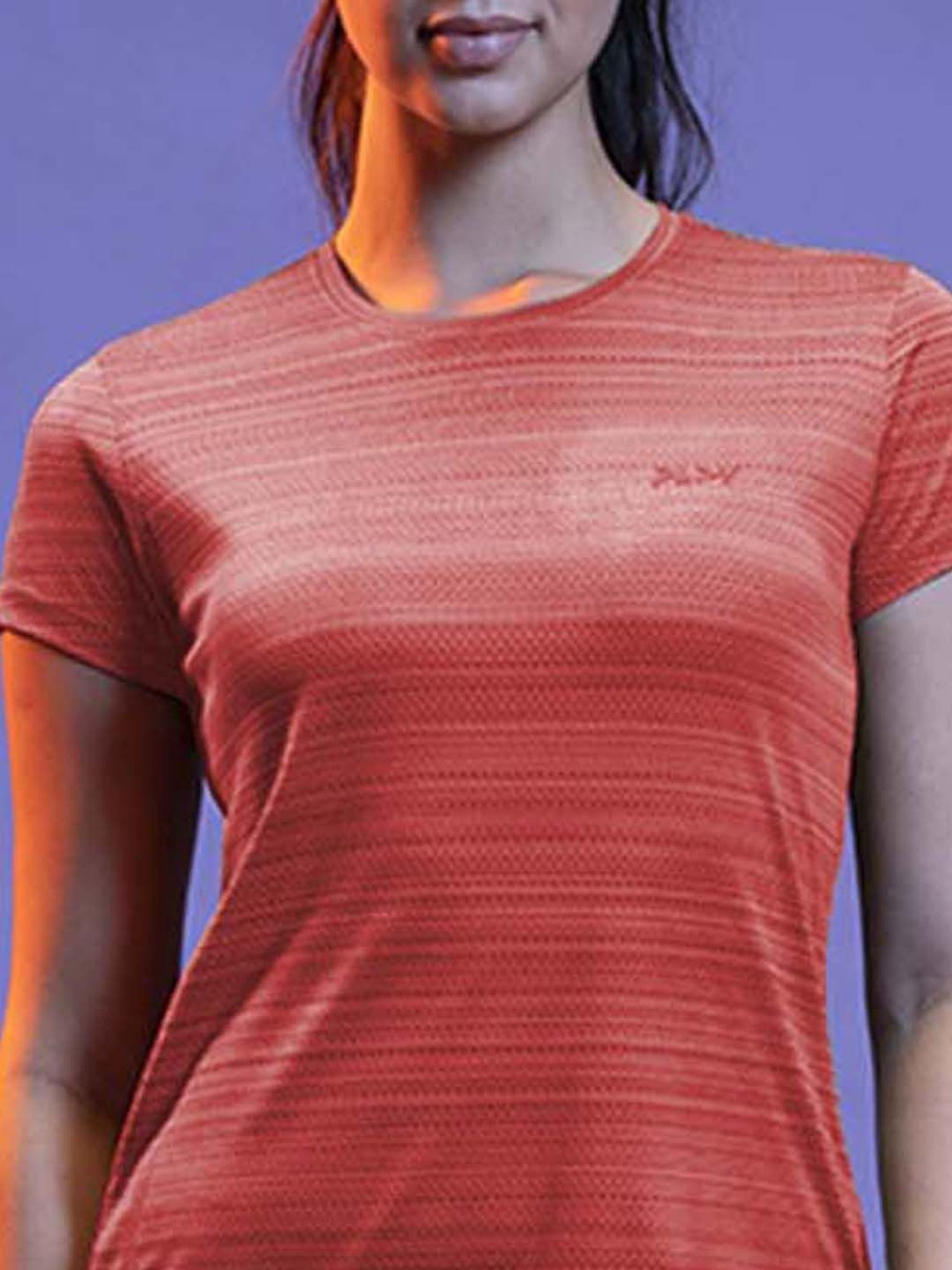 Columbia Pink Regular Fit Sports T-Shirt