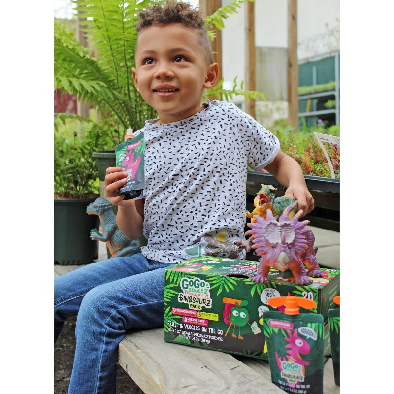 GoGo SqueeZ Fruit & VeggieZ Dino Variety Pack - 3.2oz/20ct