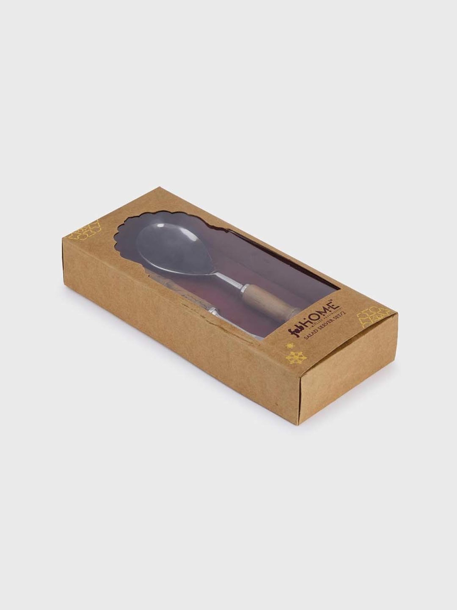 Fabindia Gulab Khus Silver Metal 1 Fork & 1 Spoon