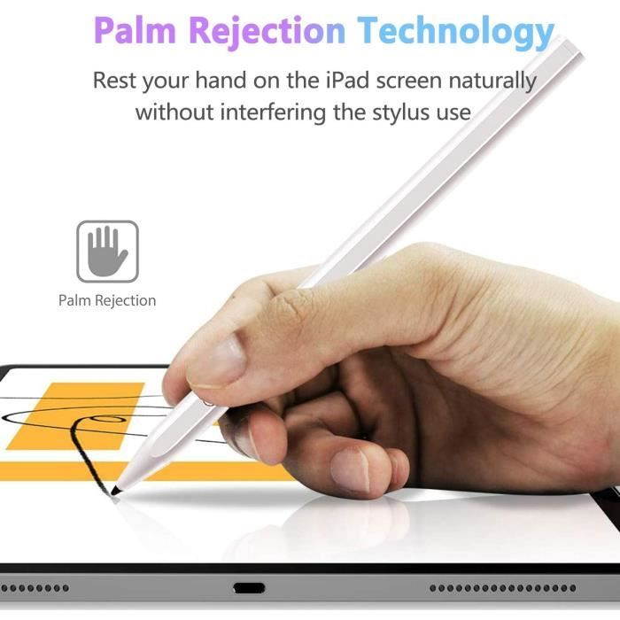Stylus Pen for iPad with Palm Rejection, Active Pencil Compatible with (2018-2020) Apple iPad Pro (11/12.9 Inch),iPad 6th/7th Gen,iPad Mini 5th Gen,iPad Air 3rd Gen for Precise Writing/Drawing