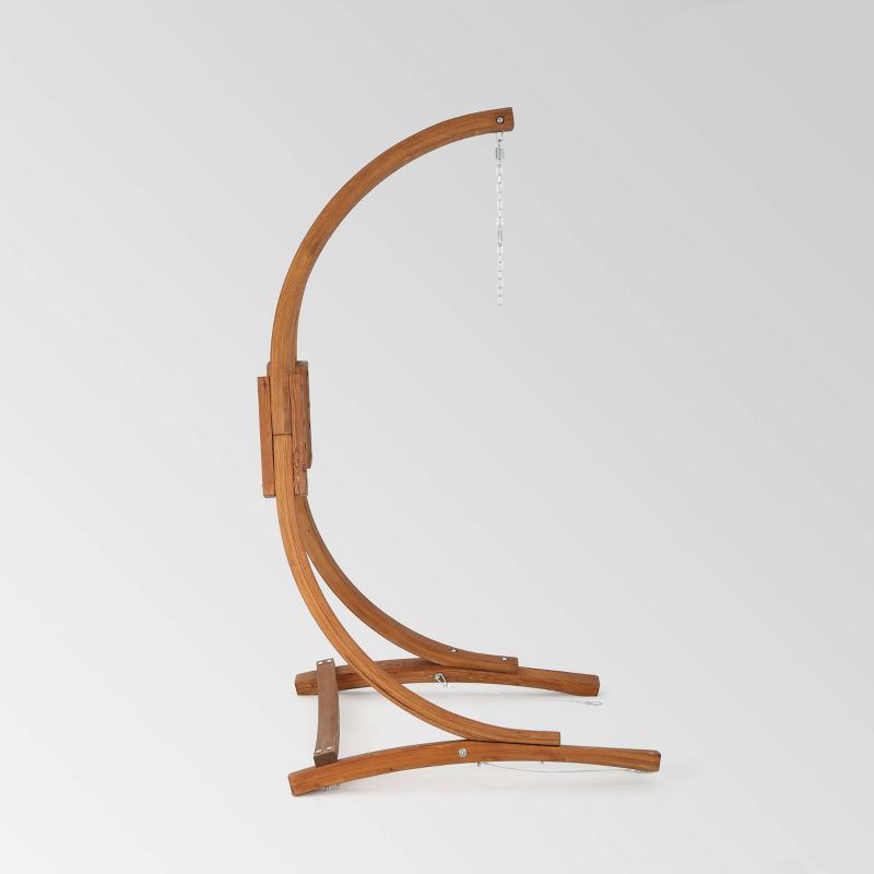 Griffith Larch Wood Hammock Chair Teak - Christopher Knight Home