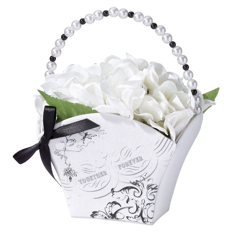 True Love Flower Bucket - White
