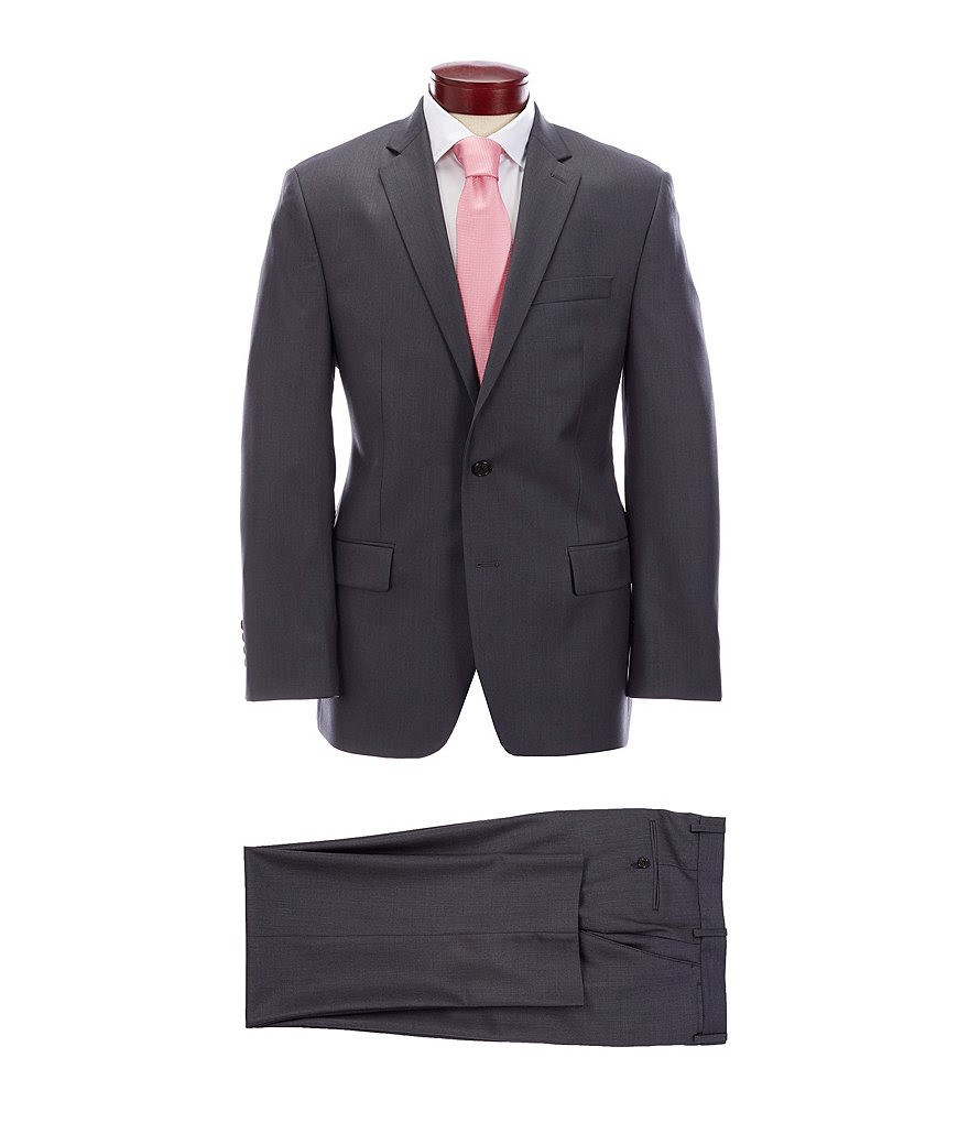Ralph Ralph Lauren Classic Fit Solid Charcoal Wool Suit
