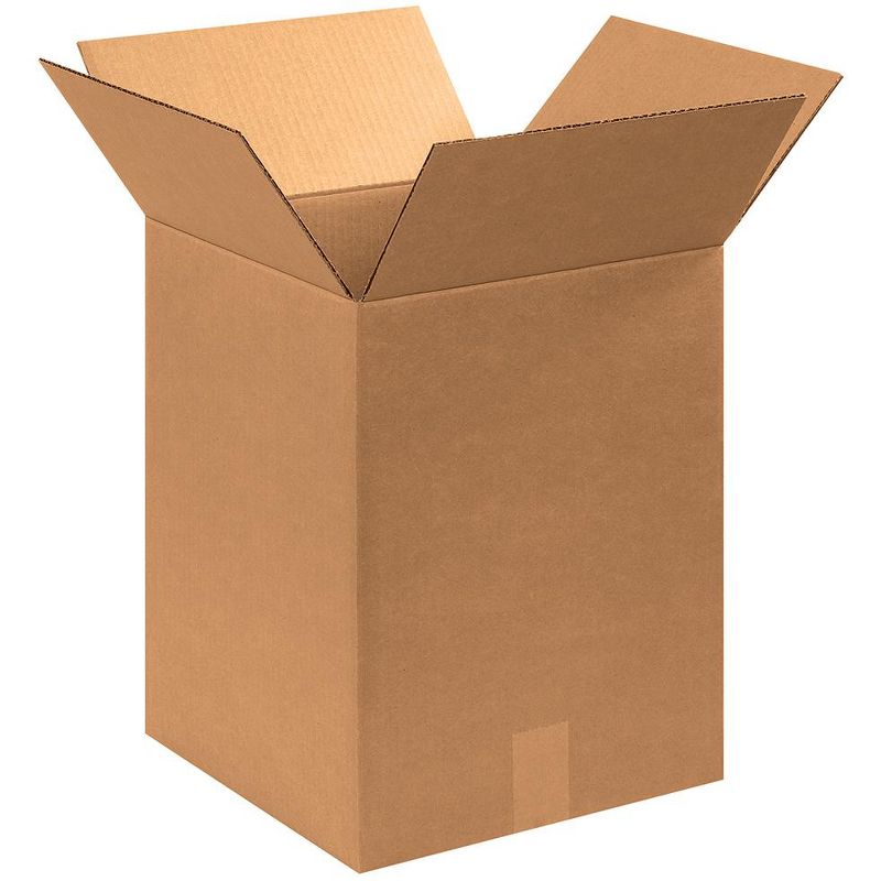 The Packaging Wholesalers Corrugated Boxes 12" x 12" x 16" Kraft 25/Bundle BS121216