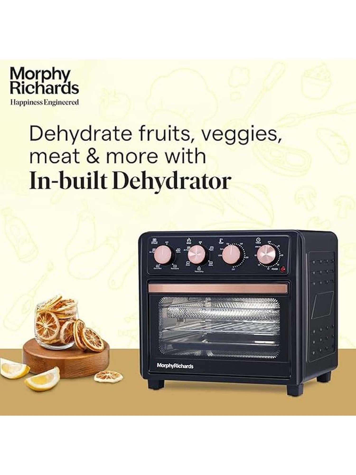 Prestige Nutrifry Black Plastic Electric Digital Touch Airfryer 4.5L