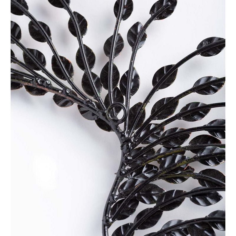 Wind & Weather Handcrafted Metal Multi-Colored Willow Branch Moon Face Wall Art