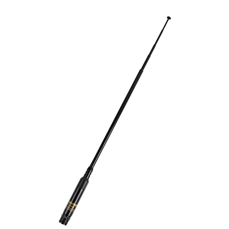 RH 660S Dual Band 70cm 2meter 144430mhz Extendable Telescopic Portable Radio Antenna BNC Connector High Gain for Kenwood Icom ICF50V ICF50 ICM88 2Way Radio