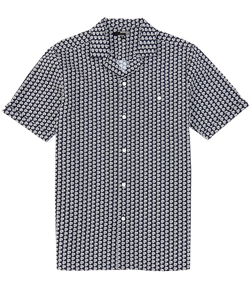 Visconti Multi-Color Polka Dot Long-Sleeve Woven Shirt