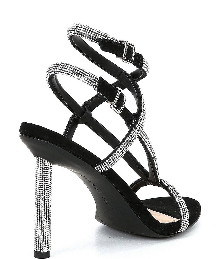 Gianni Bini Juniaa Suede Rhinestone Detail Strappy Dress Sandals