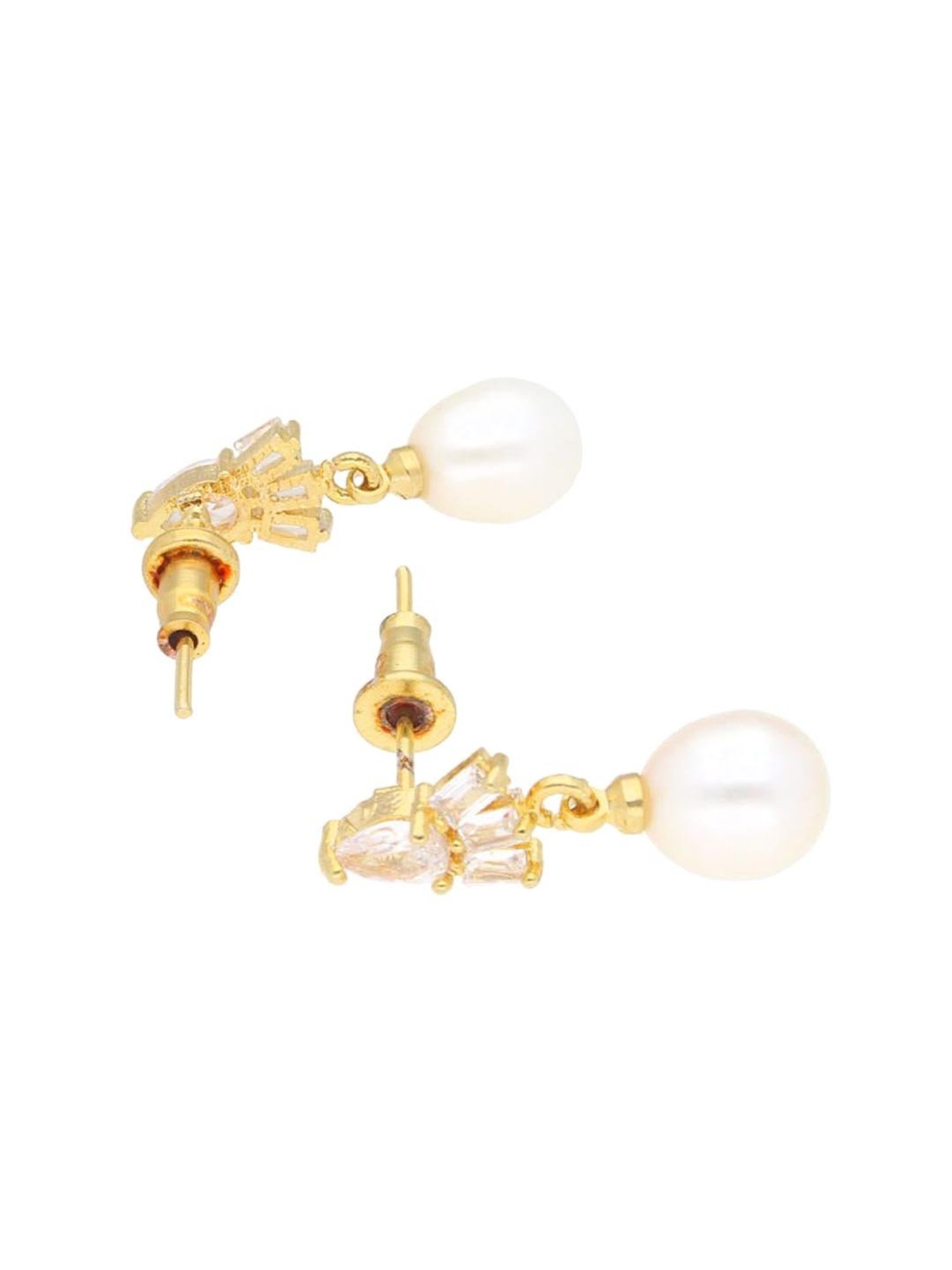 Sri Jagdamba Pearls Bagesri Pearl Alloy Drop Earrings