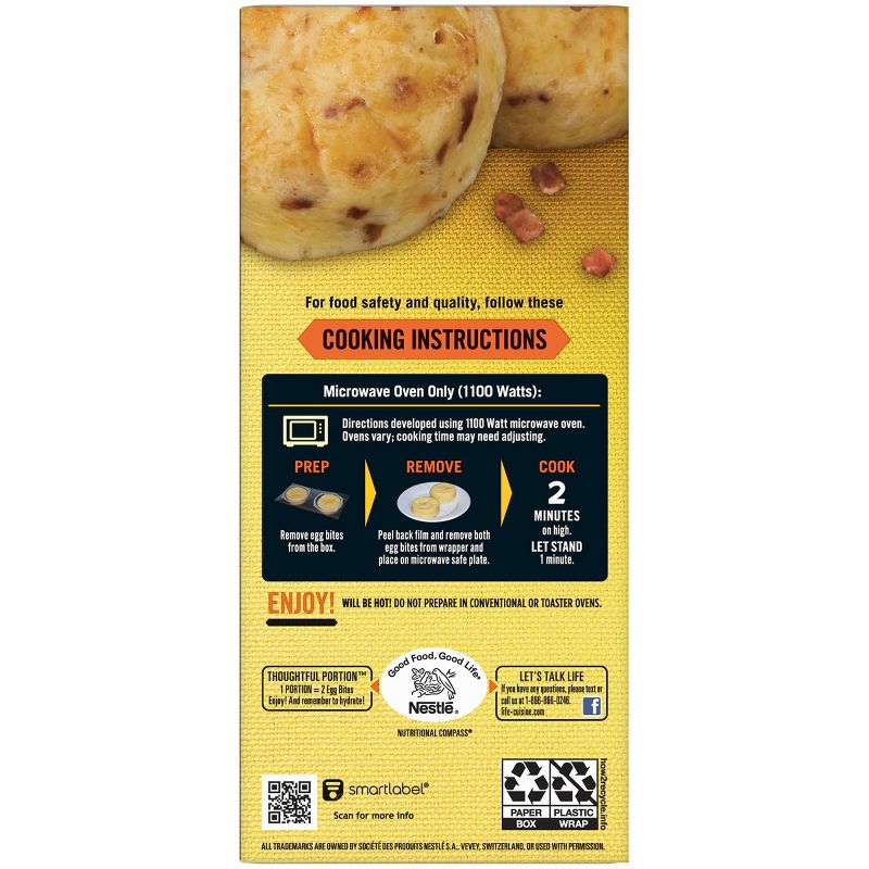 Life Cuisine Egg Bites Uncured Turkey Bacon & Aged White Cheddar - 4.5oz