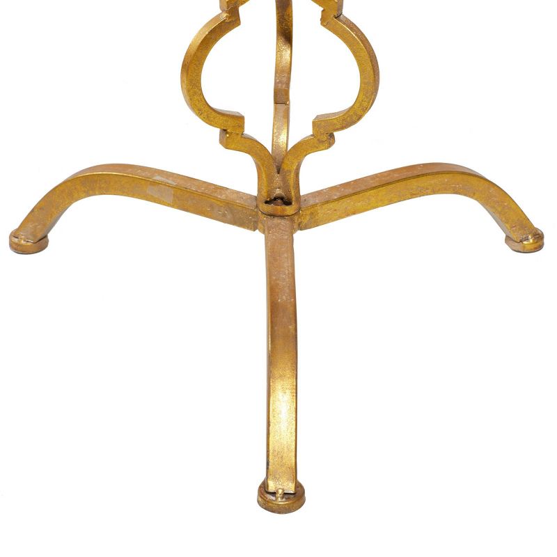 Antiqued Metal Accent Table Gold - Olivia & May